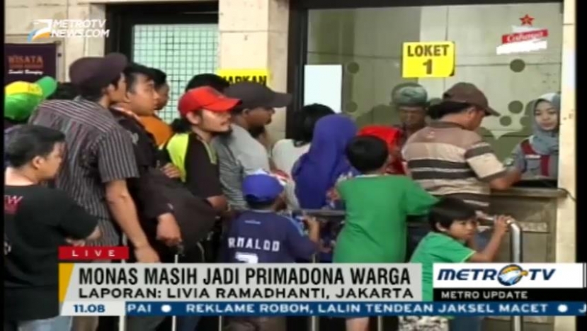  Monas Kembali Dipadati Pengunjung 