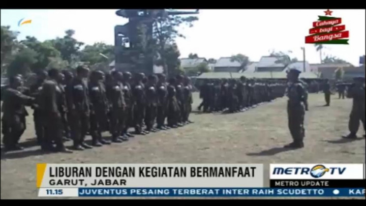 Isi Liburan, Ratusan Pelajar Ikuti Bela Negara