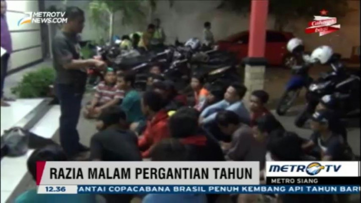 Pesta Miras Saat Pergantian Tahun, Puluhan Pemuda Diamankan Polisi 