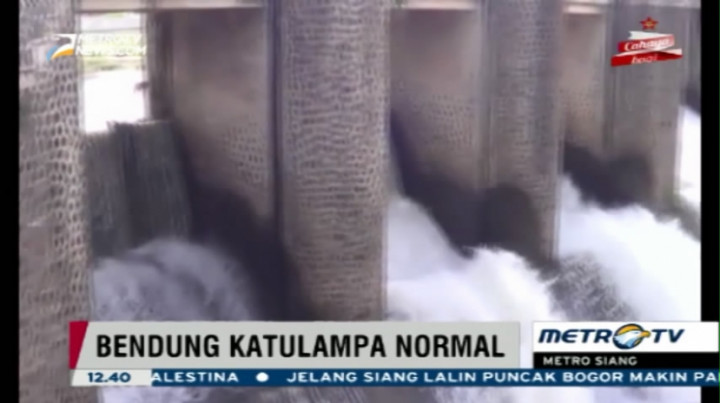 Debit Air Bendung Katulampa Kembali Normal 