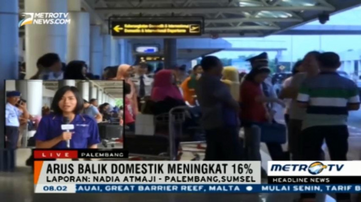 Arus Balik Liburan, Penumpang di Bandara Sultan Mahmud II Melonjak