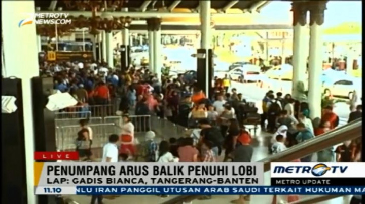 Lonjakan Arus Balik Tampak di Bandara Soekarno-Hatta