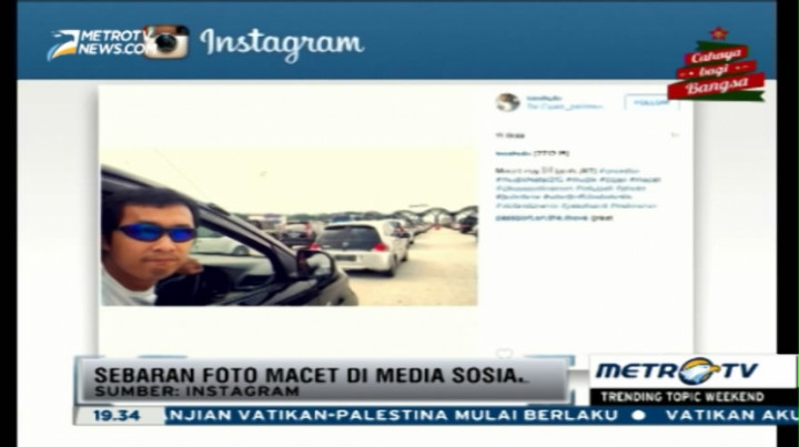 Macet, Netizen Tetap Unggah Selfie
