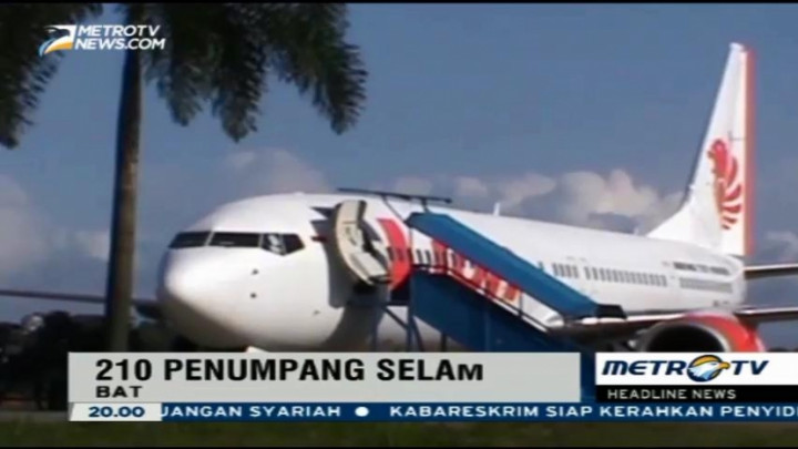Sayap Rusak, Pesawat Lion Air Mendarat Darurat di Batam 
