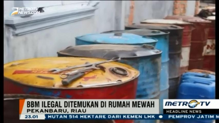 10 Ton BBM Ilegal Ditemukan di Rumah Mewah Oknum Polisi