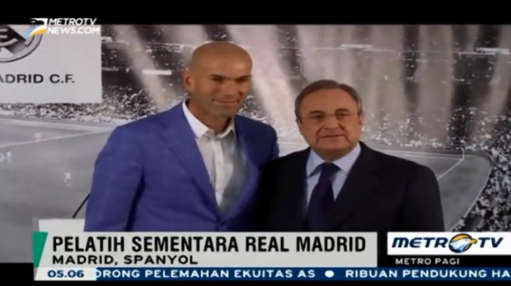 Zidane Latih Real Madrid Timbulkan Pro-Kontra