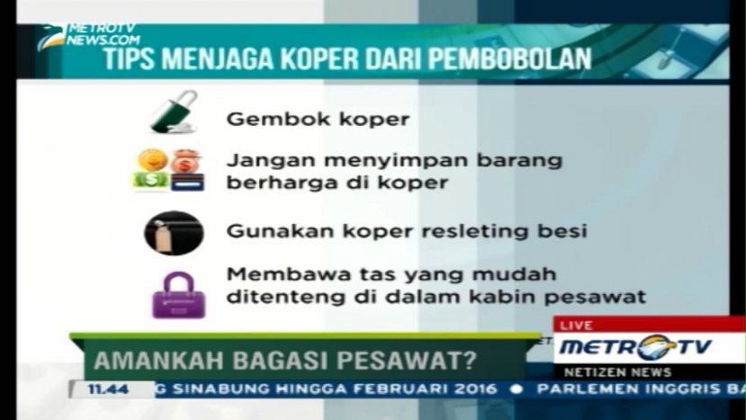 Tips Menghindari Modus Kejahatan Pembobolan Koper