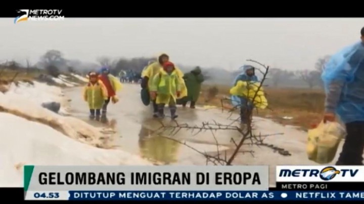 Ratusan Imigran Terus Berdatangan ke Serbia