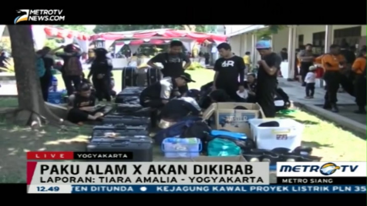 Persiapan Menjelang Kirab Ageng Jumeneng Paku Alam X 