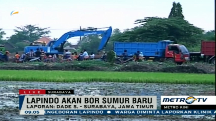 Aktivitas di Lokasi Pengeboran Sumur Baru Lapindo Dijaga Ketat   