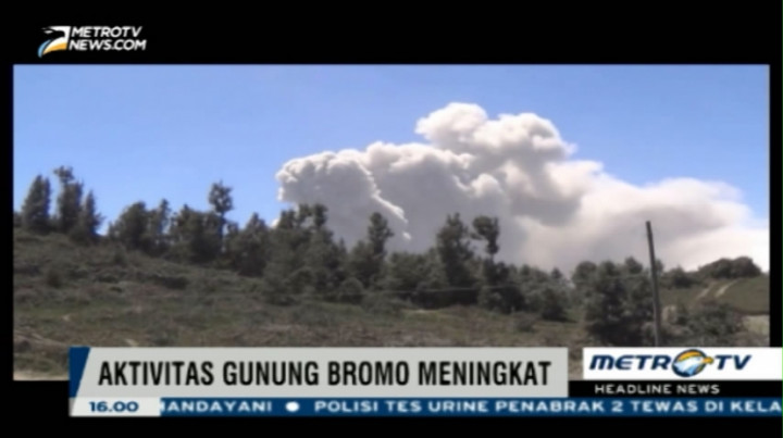  Aktivitas Vulkanik Gunung Bromo Kembali Meningkat 