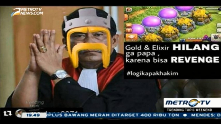 Meme Hakim Parlas Nababan Marak di Media Sosial