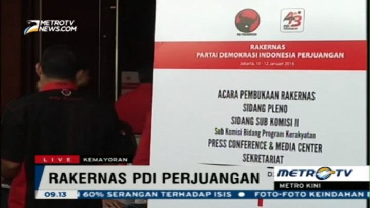 Rakernas PDI Perjuangan digelar di JIExpo Kemayoran