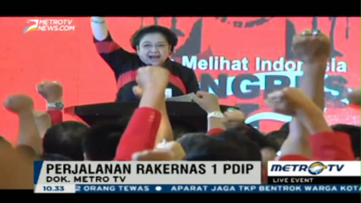 Perjalanan Rakernas 1 PDI Perjuangan