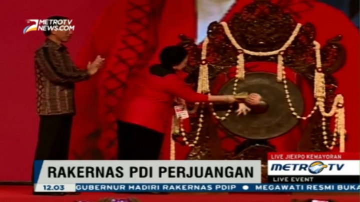 Jokowi dan Megawati Buka Rakernas 1 PDIP