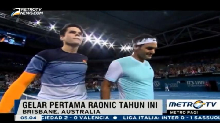 Kalahkan Federer, Milos Raonic Juara Tenis Brisbane International 2016