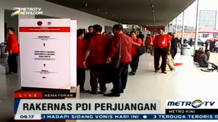 Hari Kedua Rakernas Pertama PDI Perjuangan Digelar