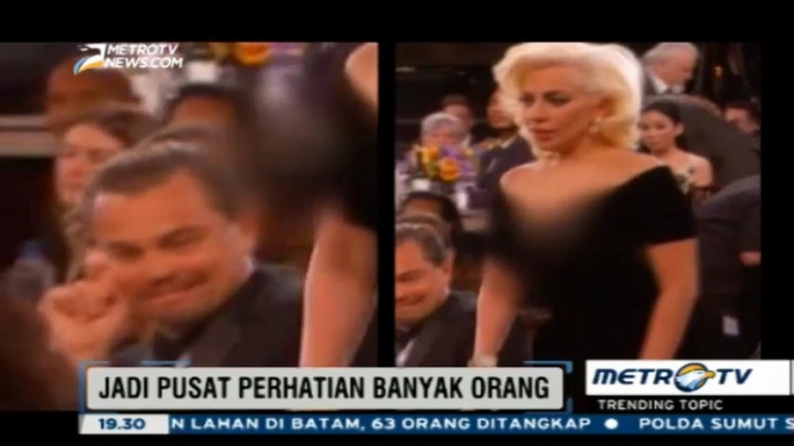 Lady Gaga Senggol Leonardo DiCaprio Jadi Perhatian Netizen