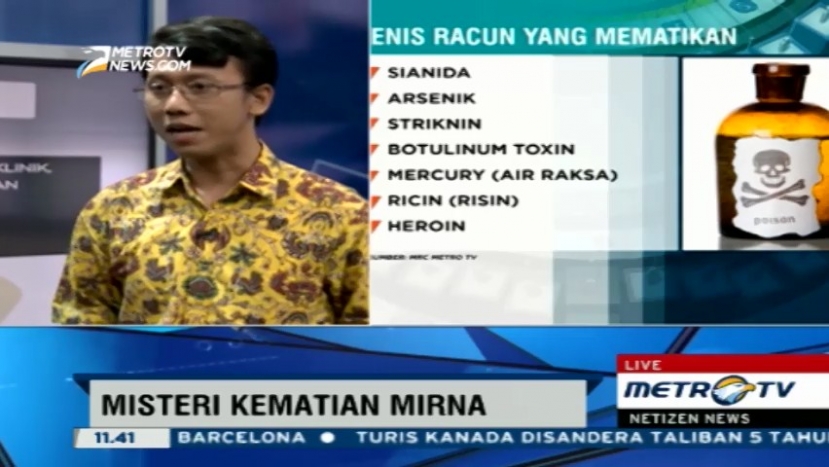 Pakar Forensik Sebut Zat Sianida Jenis Pembunuh yang Cepat