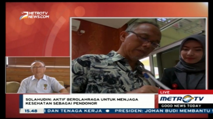 120 Kali Donor Darah, Kakek Ini Terima Penghargaan dari Presiden