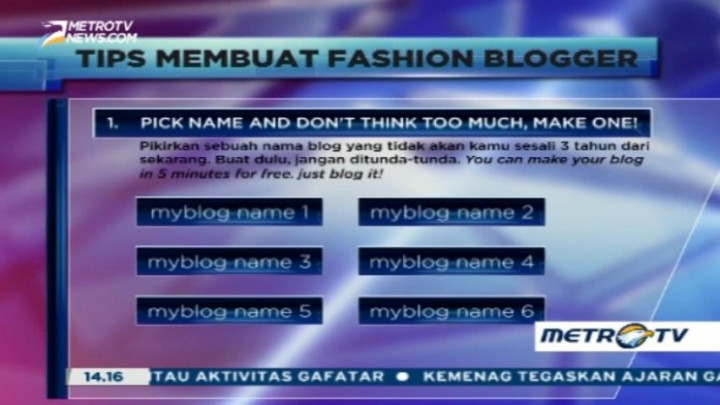 Ini Tips Membuat Fashion Blog