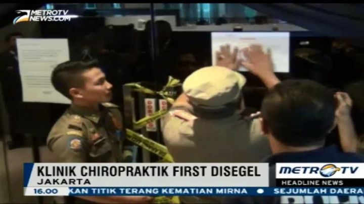 9 Klinik Chiropractic di Jakarta Disegel 