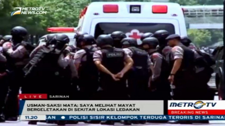Pelaku Ledakan Sarinah Diduga Gunakan Senjata Laras Panjang