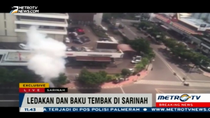 Video Ledakan Bom di Wilayah Sarinah