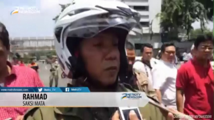 Pengakuan Saksi Mata Ledakan Sarinah  