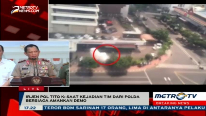 Polisi Amankan Enam Bom dari Lokasi Ledakan Sarinah
