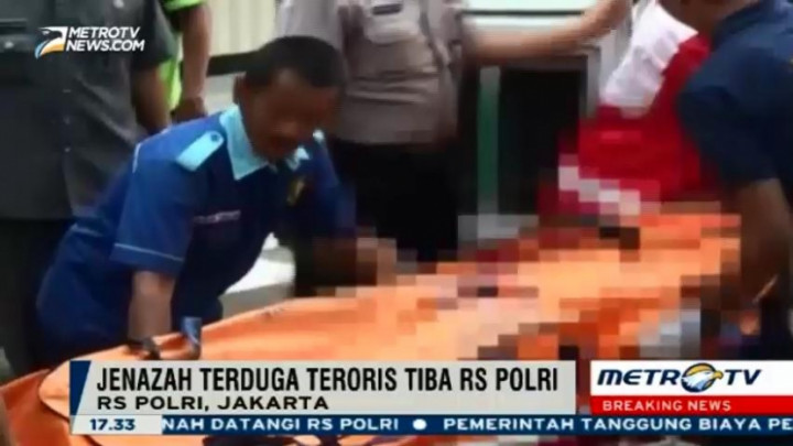 Total 7 Jenazah Korban Ledakan Bom Sarinah Tiba di RS Polri