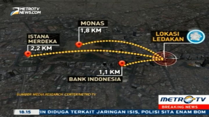 Total 24 Warga Sipil Jadi Korban Teror Bom Sarinah