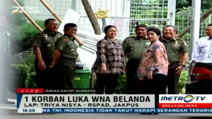 Sejumlah Tokoh Jenguk Korban Teror Sarinah di RSPAD 