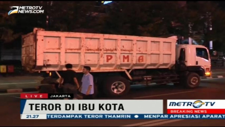 Dentuman Keras Dekat Sarinah Berasal dari Ban Truk yang Pecah