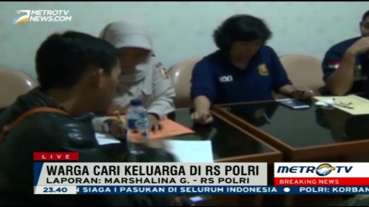 Pascateror Bom Thamrin, Warga Cari Keluarga Hilang di RS Polri