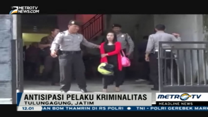  Polsek Tulungagung Razia Penghuni Kost Tanpa Identitas 