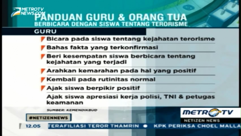  Ini Panduan Bicara Tentang Terorisme Kepada Anak 