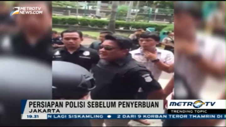 Video Persiapan Polisi Sebelum Serbu Teroris di Thamrin  