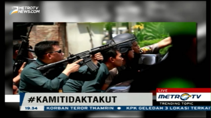 Aksi Para Polisi Hadapi Teroris Jadi Trending Topic 