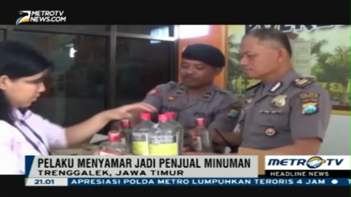 Polres Trenggalek Gagalkan Penyelundupan Miras Ilegal