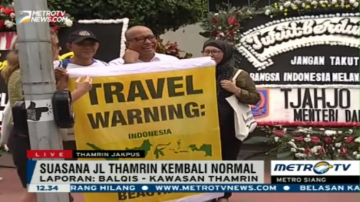  Aktivitas di Kawasan Thamrin Kembali Normal 