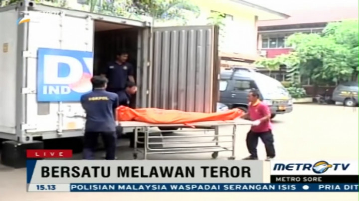  Satu Jenazah Korban Ledakan di Thamrin akan Diambil Keluarga 