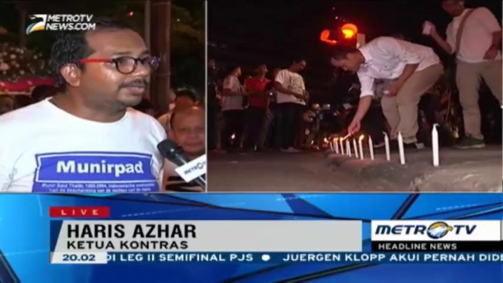 Warga Gelar Aksi Damai di Lokasi Teror Bom Thamrin