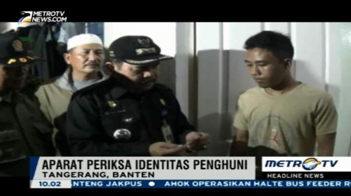 Pascateror Jakarta, Ratusan Rumah Kontrakan di Tangerang Dirazia