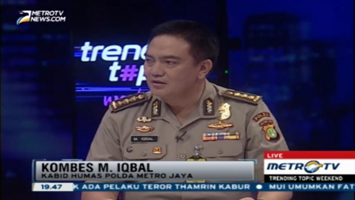 Polda Metro Jaya Jelaskan Kronologi Ledakan Bom Thamrin