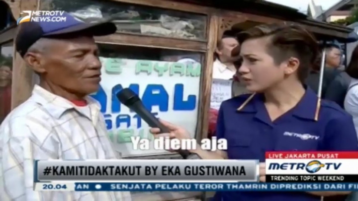 Eka Gustiwana Buat <i>Speech Composing</i> #KamiTidakTakut