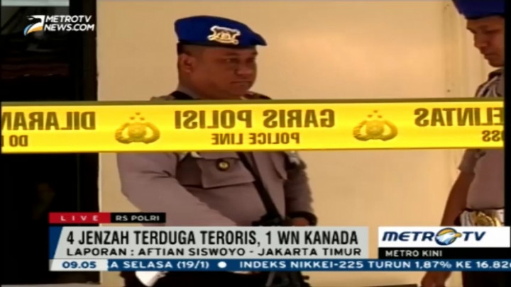 4 Jenazah Terduga Teroris Masih Berada di RS Polri