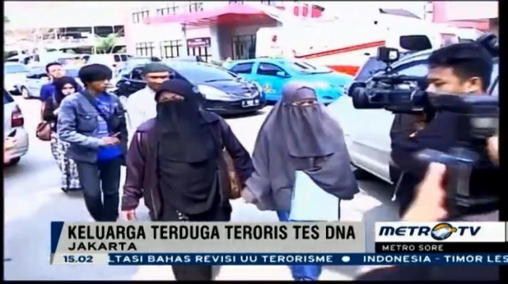 Keluarga Terduga Teroris Jalani Tes DNA