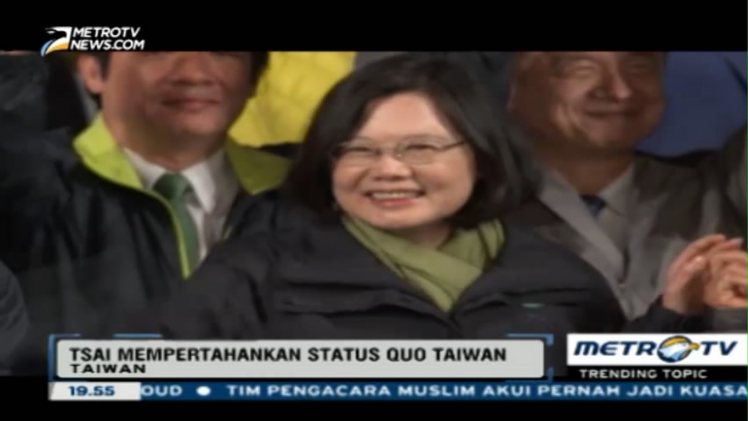 Tsai Ing-wen Terpilih Jadi Presiden Wanita Pertama Taiwan 