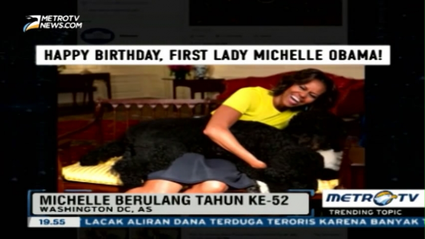 Michelle Obama Rayakan Ulang Tahun ke-52